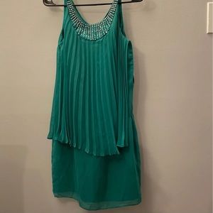 Laundry by Shelli Segal teal cocktail dress Size 4